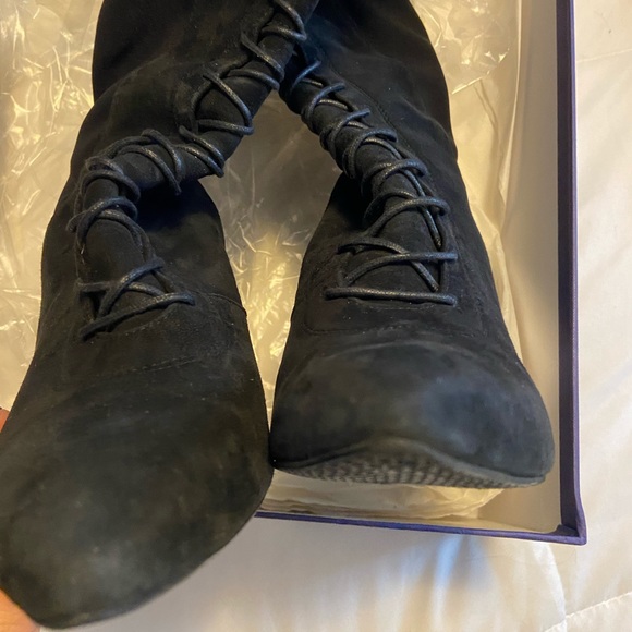 Stuart Weitzman knee length tie up boots - Picture 7 of 15